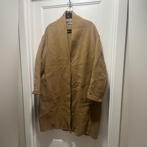Vince Tan Open-Front Coat